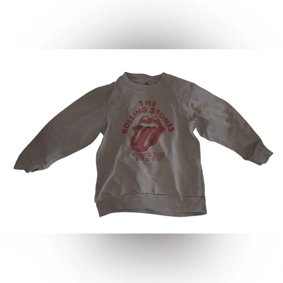 ROLLING STONES long sleeve gray sweatshirt toddler 4T - Picture 1 of 5